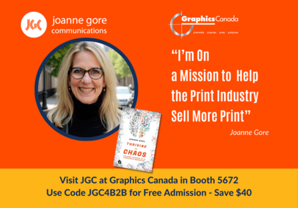 Joanne Gore to Lead Discussions on Future-Proofing Print Businesses at Graphics Canada 2025